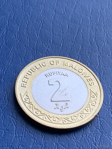Мальдивы 2 руфии 2017 г