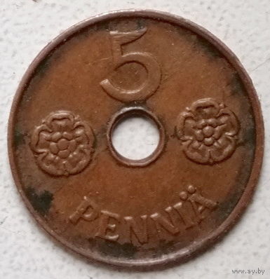 Финляндия 5 пенни 1942