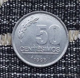 Уругвай 50 сентесимо (центов) 1998 года. Новогодняя ликвидация!
