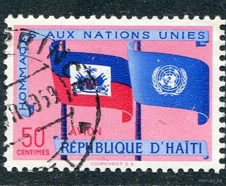 Гаити. Членство в ООН. Флаги