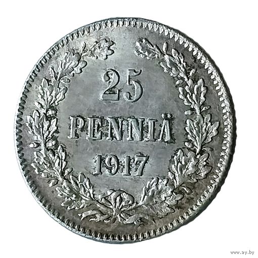 25 пенни 1917 года. S. VF.