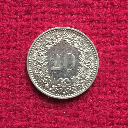 Швейцария 20 раппен 2008 г.