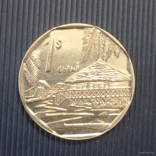 Куба 1 конвертируемое песо 2012 год хижина в Гуаме