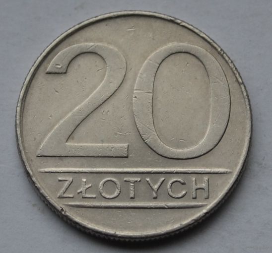 Польша, 20 злотых 1987 г.