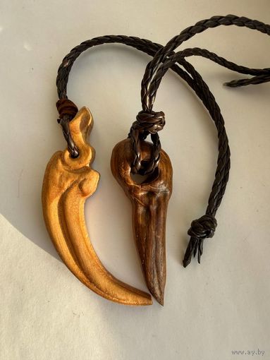 Подвеска, брелок Коготь животного и клюв ворона Дуб Цена за 1