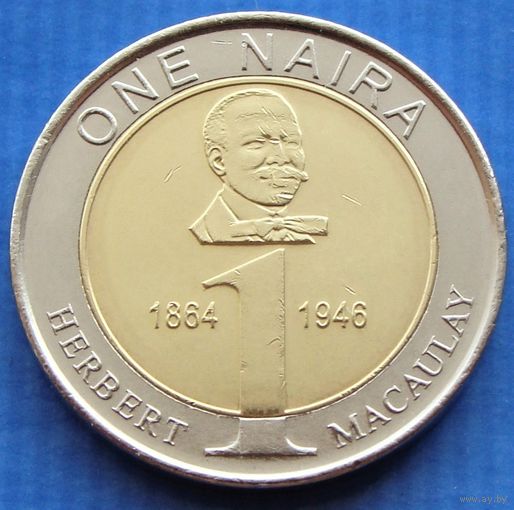 Нигерия. 1 найра 2006 год KM#18 "Памяти Герберта Маколея"