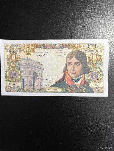 Франция 100 франков 1963 г (Наполеон Бонопарт) редкая