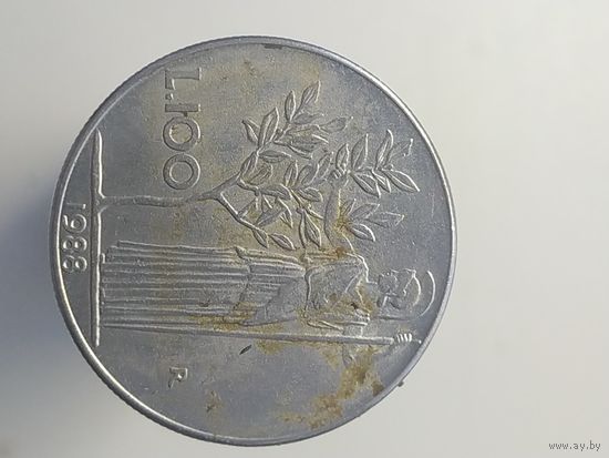 100 лир Италия 1988 год лот 43