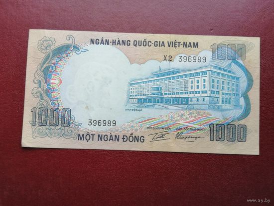 Вьетнам  1000 донг 1972