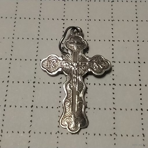 Крестик серебряный, 0,50 г Ag925