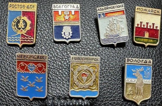 Лот значков города России 1