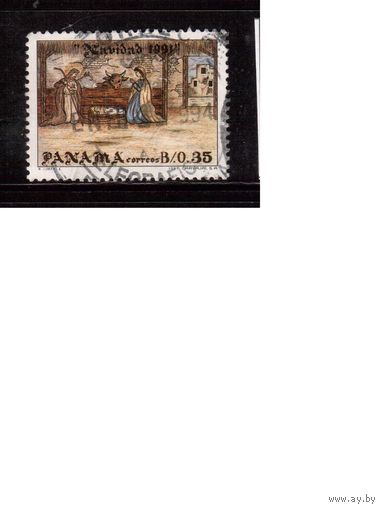 Панама-1991(Мих.1718) ,  гаш. , Рождество, Живопись, Религия