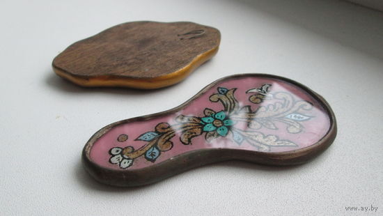 Зеркало карманное,ручная,старинная работа ,из Перу.