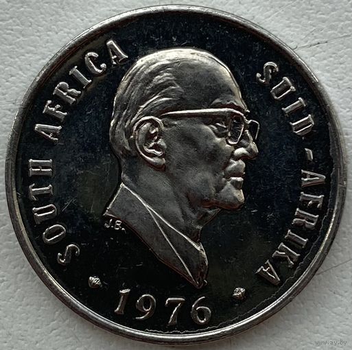 ЮАР 10 центов 1976 г. Окончание президентства Якобуса Йоханнеса Фуше. Из набора. Состояние!