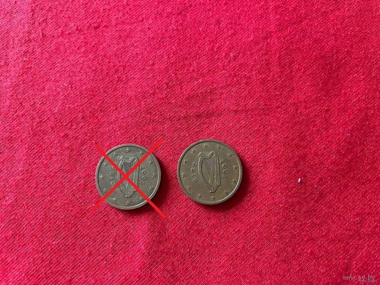 2 евроцента 2005 год Ирландия