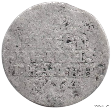 Королевство Пруссия. 1/12 рейхсталера 1764 А (Берлин). Серебро.