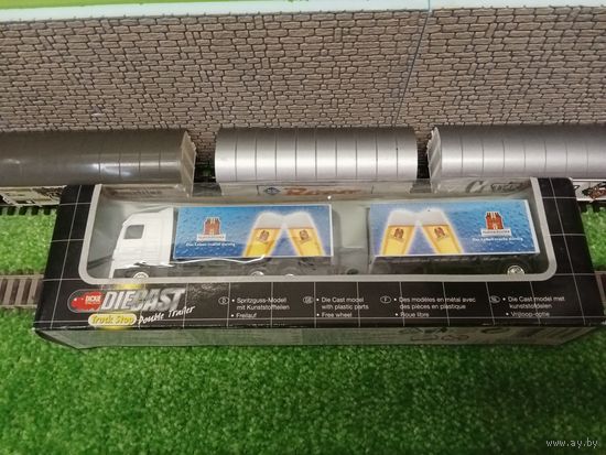 Mercedes Actros с прицепом 1:87 (бел) б/у Китай