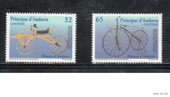 Андорра(Испанская)-1997(Мих.251-252)  **   ,  Велосипеды,(полная серия)