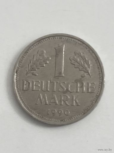 Германия ФРГ 1 марка 1990 J