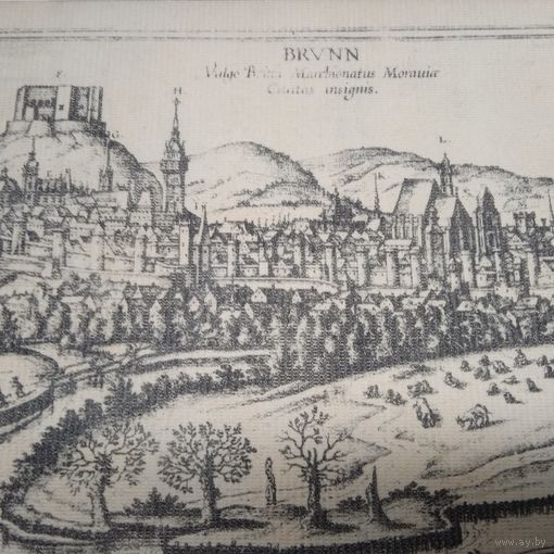 Гравюра 27х14см.  1617г.