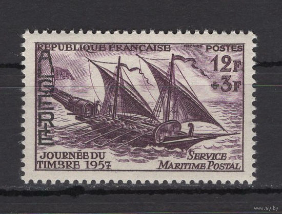 Французский Алжир 1957** Почтовый корабль Mi#363