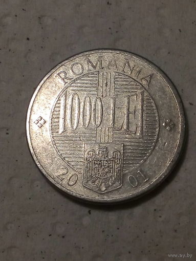1000 лей Румыния 2001 год