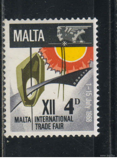 GB Содружество Мальта 1968 12 международная ярмарка в Нашаре Мальта Эмблема #373*