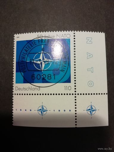 Германия. 1999 Марка "50 лет НАТО (NATO)" (гашеная с клеем) Mi.2039 каталог 1.10 евро