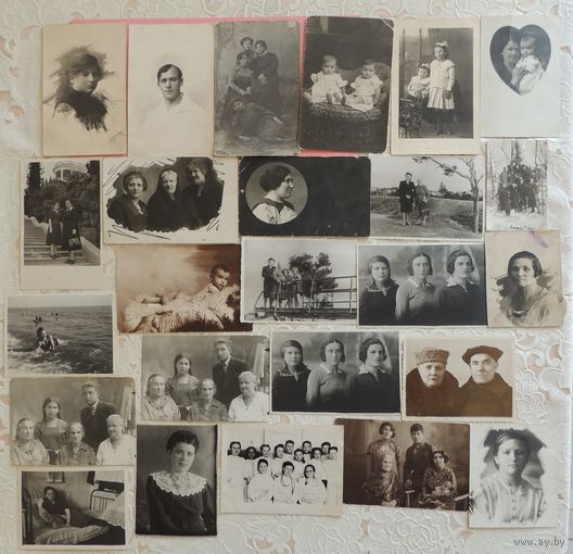 Фото "Евреи", Бобруйск, Гомель, 1920-1950-е гг. (25 шт)
