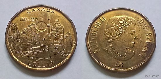 Канада, 1 доллар 2017 (150 лет Канадской конфедерации)