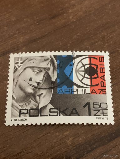 Польша 1975. Филателистическая выставка в Париже. Полная серия
