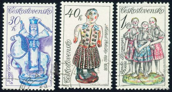 Словацкая керамика Чехословакия 1978 год 3 марки