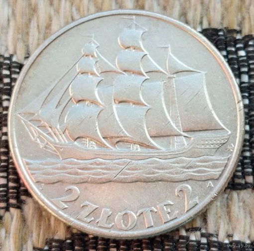 Польша 2 злотых 1936 года. Корабль. Сторгуй за свою цену, предложи обмен!  Y