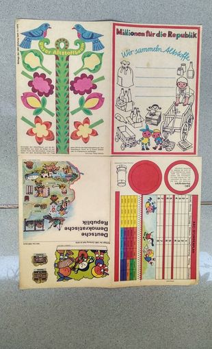 Обучающие плакаты ГДР 1979г на немецком