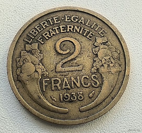 Франция 2 франка 1938  3-8-29