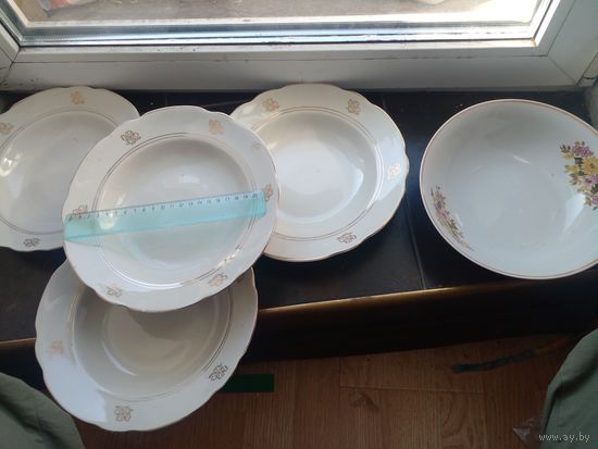 Тарелки глубокие 5 шт. ЗА ВСЕ