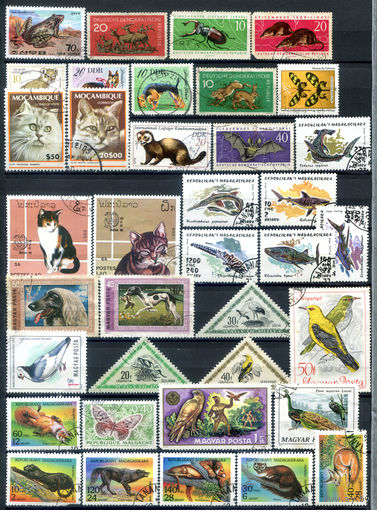 Фауна - 35 марок - гашёные. #4-W1-124-E-2