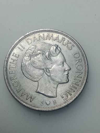 Дания 1 крона 1977 года .