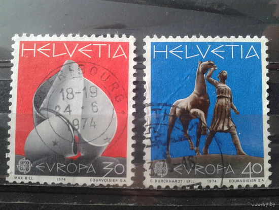 Швейцария 1974 Европа, скульптуры Полная серия
