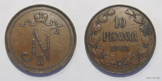 10 пенни 1908