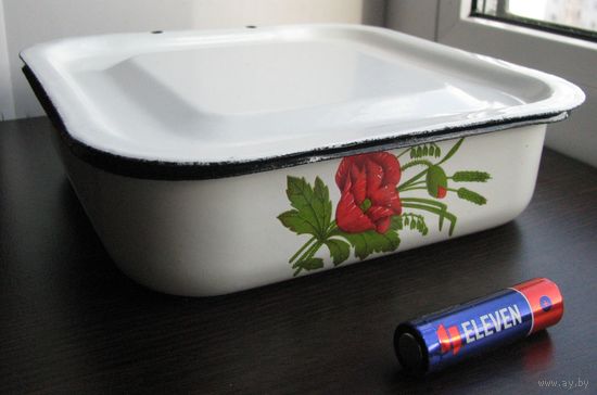 Ретро форма ёмкость для заливного, холодца 1 литр с крышкой, СССР .