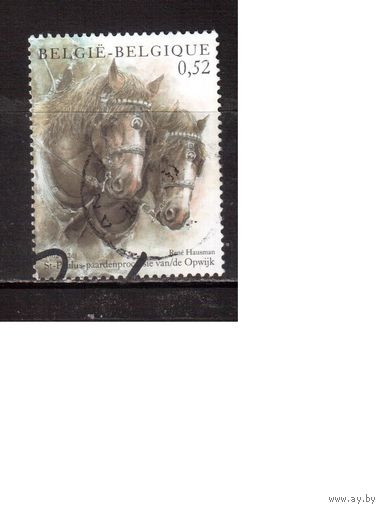 Бельгия-2002,(Мих. 2859) гаш. ,   Фауна, Лошади