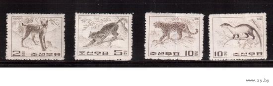КНДР-1964,(Мих.558-561)  **/* ,  Фауна, (полная серия)