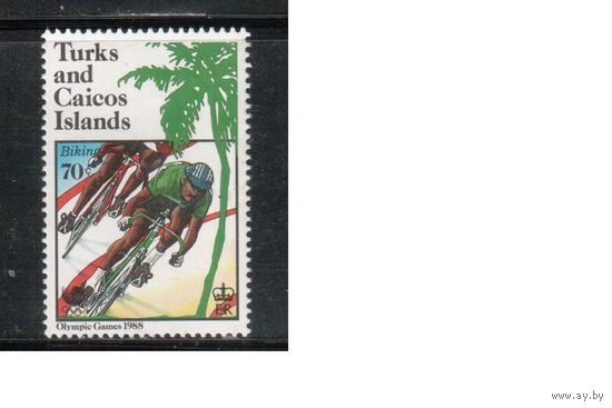 Теркс и Кайкос-1988 (Мих.816) ,  ** ,  Спорт, Велоспорт , Велосипеды