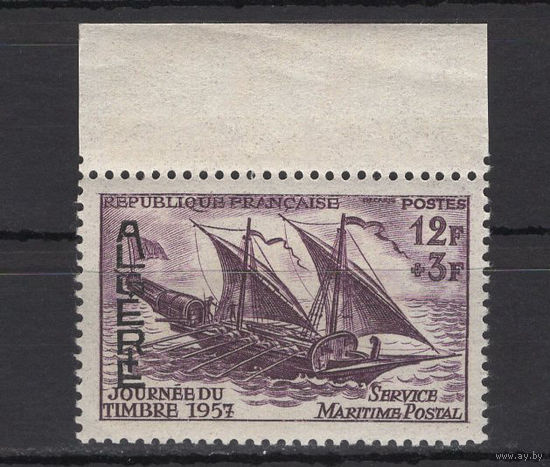 Французский Алжир 1957** Почтовый корабль Mi#363