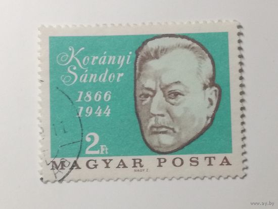 Венгрия 1966. 100-летие со дня рождения Шандора Кораньи, 1866-1944. Полная серия