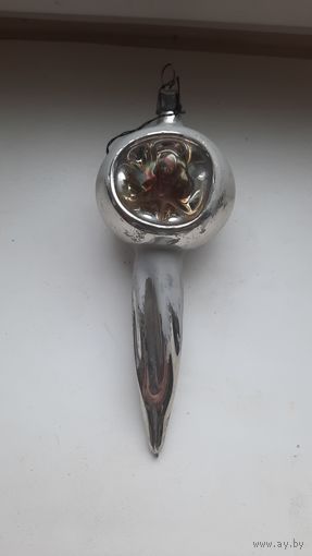 Ёлочная игрушка,,Сосулька фонарик,,СССР.