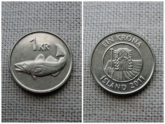 Исландия 1 крона 2011/ рыба
