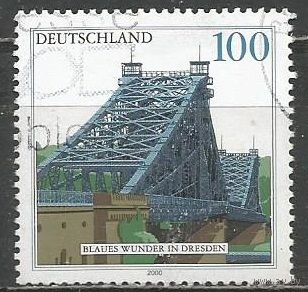 Германия. Мост в Дрездене. 2000г. Mi#2109.