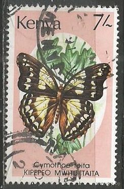 Кения. Бабочка Харона. 1988г. Mi#426.